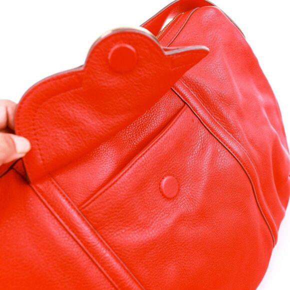 NWT Tory Burch Amanda Shoulder Hobo Bag Lobster - Picture 11 of 16